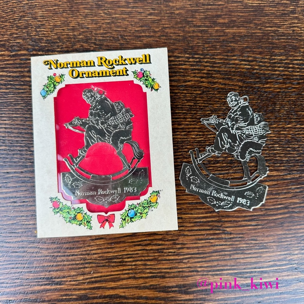Vintage 1983 Norman Rockwell Ornaments for McDonald's and Coca-Cola